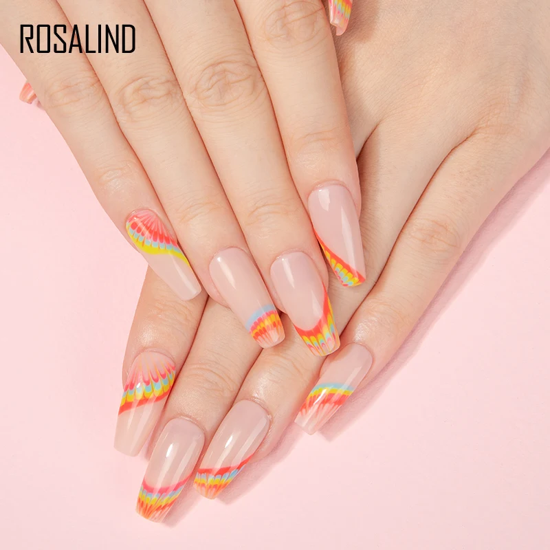 7ml Gel Nail Polish Glass Bottle Matt Top Base Soak Off UV LED Nail Lacquer Rainbow Color Gel Varnish Semi Permanent nail polish