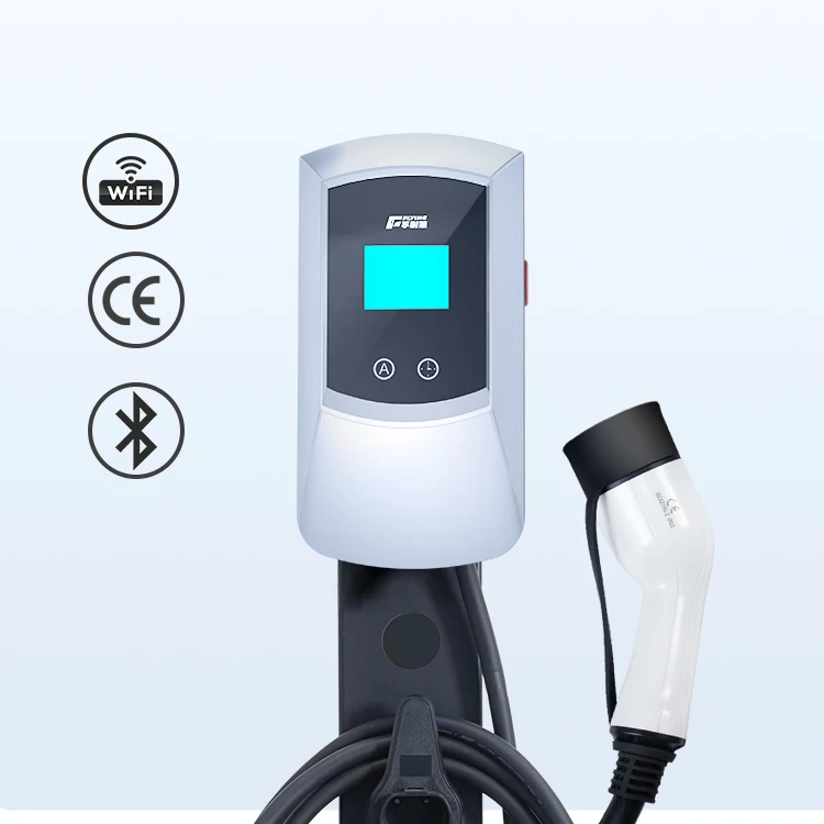 32A 7Kw Type2 Nuovo Design Ac Ev Charger Wallbox Home Ev Stazione Di Ricarica Smart App Stazione Di Ricarica Rfid