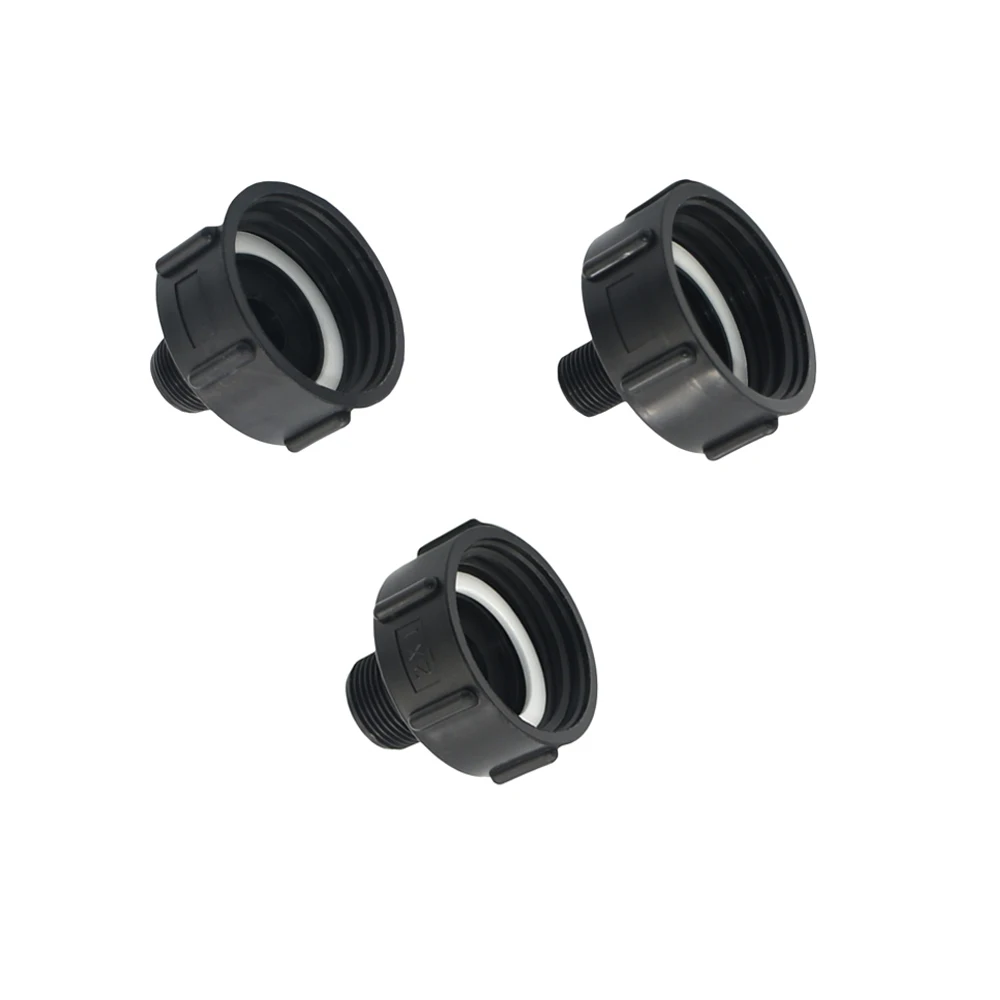 

IBC Tank Adapter S60 To 1/2" 3/4" 1" Male Thread Water Tap Connectors Replace Ment Fittings Coupler