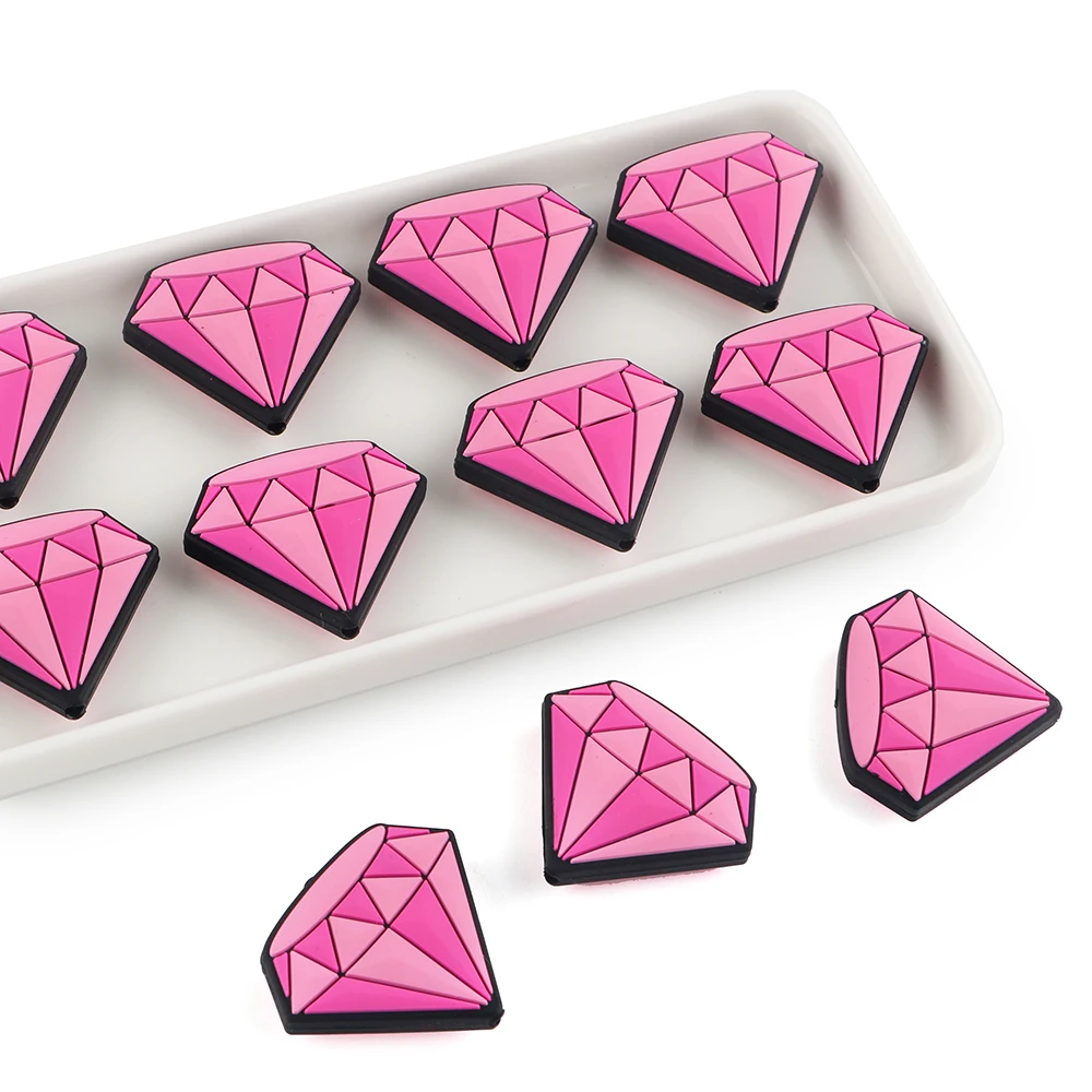 50-200pcs New Cartoon Mouse Cactus Mushroom Letter Silicone Beads For Jewelry Making DIY Necklace Bracelet Jewelry Accessorie