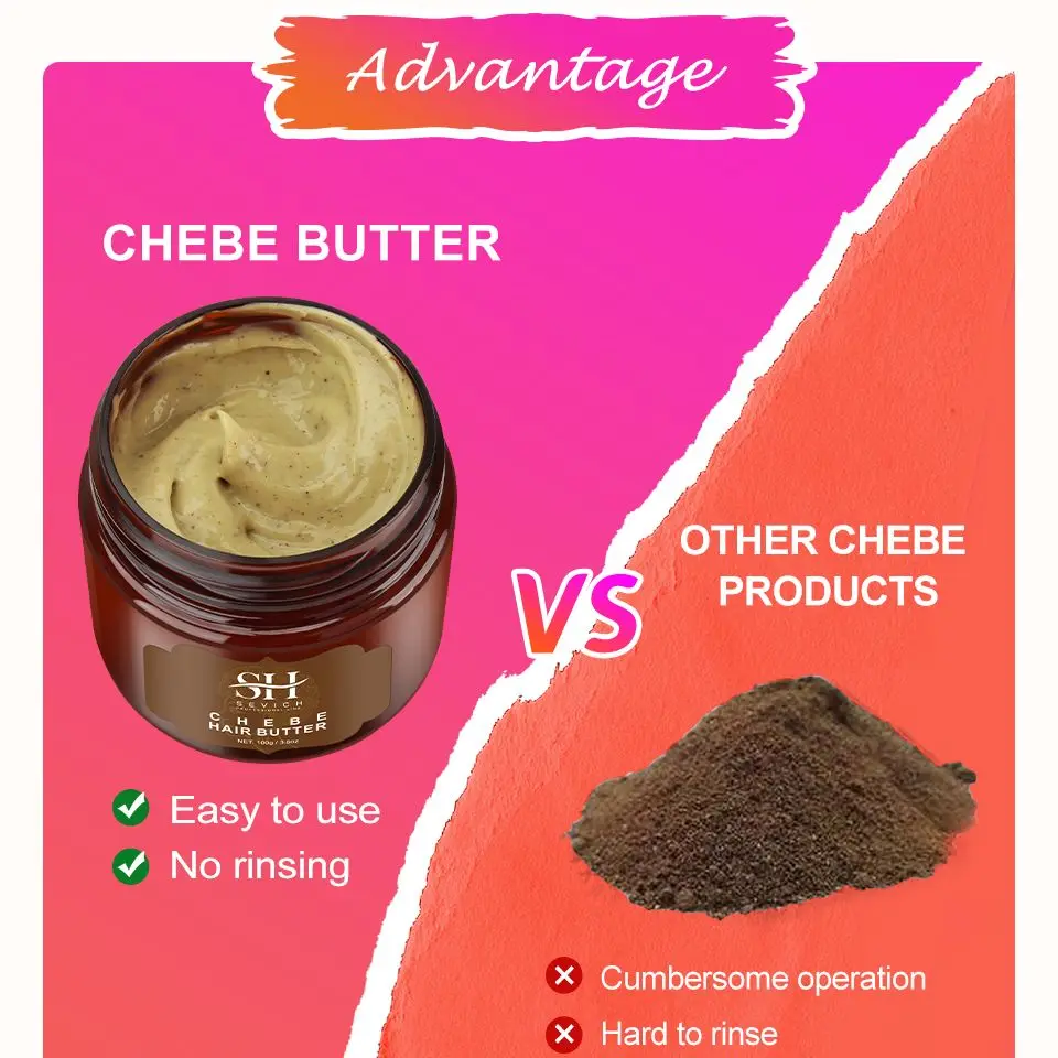 Sevich 100g Africa Traction Alopecia Chebe Hair Butter Moisturize & Protect Natural Hair Strong Root Loss Treatment hair mask hair treatment scalp treatment