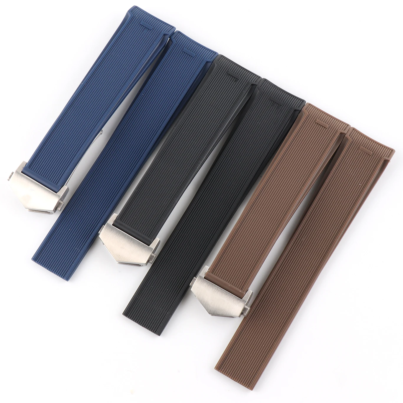 SCHIK Rubber Watch Strap Suitable For Tag H Euer Diver AQUARACER Series Replacement Watch Accessories Parts 22mm , 20.5mm ,