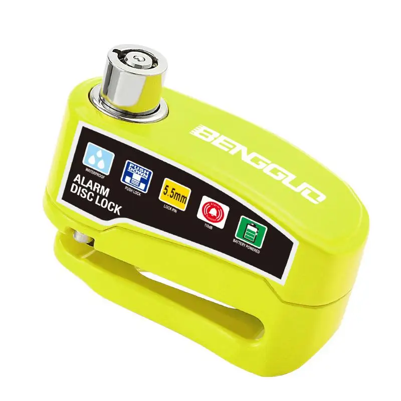 Motorcycle and Bicycle Anti-Theft Disc Lock with Alarm