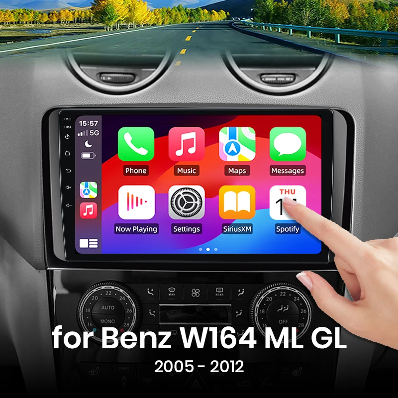 Für Mercedes Benz W164 ML GL 2005 - 2012 Drahtlose CarPlay für Apple Android Auto Auto Radio GPS IPS WiFi 8 core Multimedia Stereo
