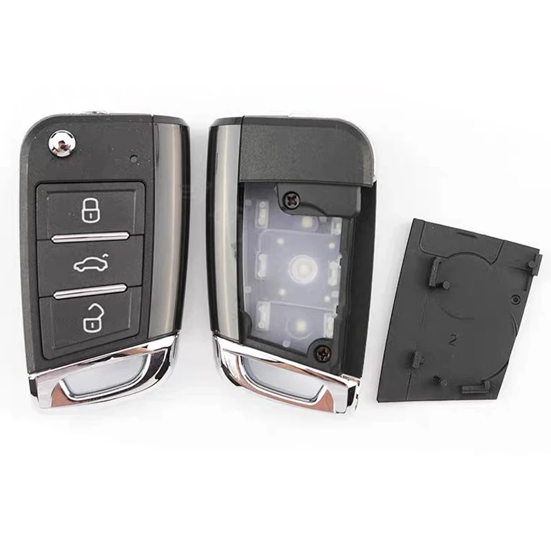 Car key shell case without key blade for KEYDIY A15 NA15 ZA15 flip remote replacement blank cover 3buttons