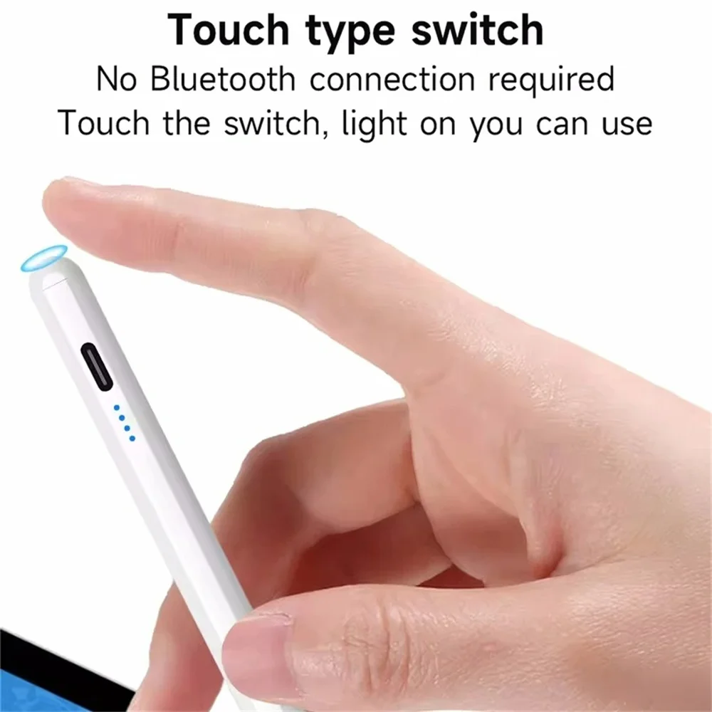 Universal Stylus Pen For Apple Pencil with LED Power Indicators Palm Rejection Touch Pencil for 2022 2021 2020 2019 iPad pencil