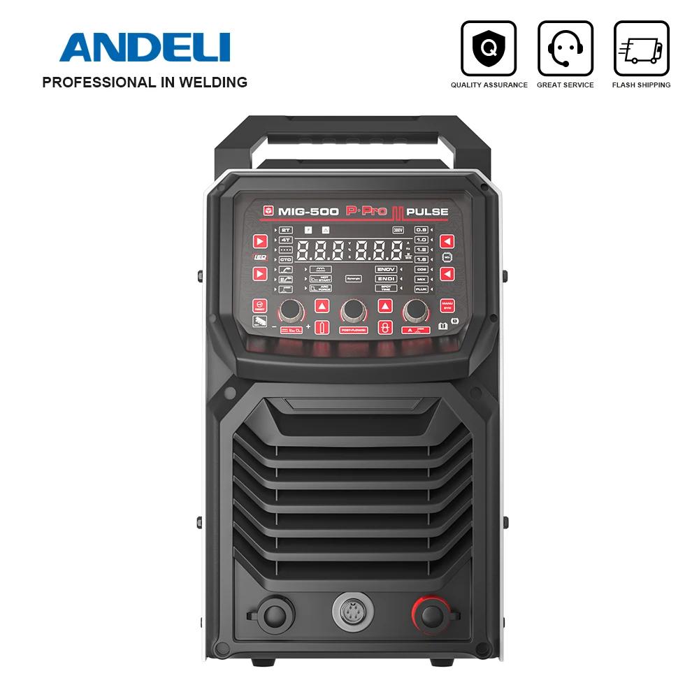 ANDELI MIG Welding Machine with Double Pulse Lift TIG MMA 3 in 1 Industrial MIG Welder with Wire Feeder 4
