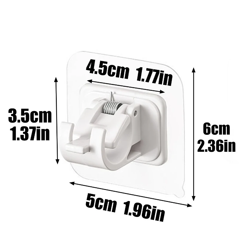 Adjustable Curtain Rod Clip Self Adhesive Clamp Hook Curtain Holder Wall Bracket Holder Nail-Free Wall Hanging Clip 40/2PCS curtain clips,curtain accessories,curtain holder