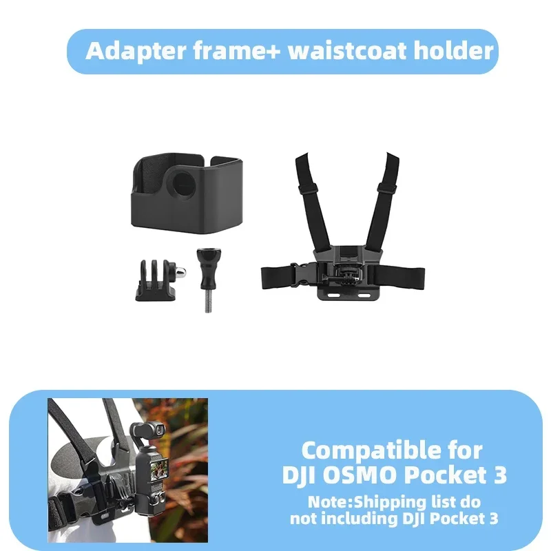 thumbnail image 2 of KOQEIEY Backpack Mount For Osmo Pocket 3, Bag Belt Shoulder Strap Mount With Extended Border Compatible With DJI Osmo Pocket 3 Camera, Osmo Pocket 3 Accessories For Hiking, Cycling, Skiing, Climbing 2 of 11