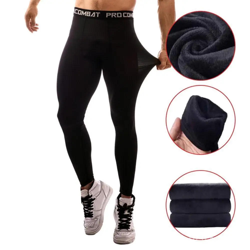 

Men Compression Tight Leggings Running Sports Male Workout Bottoms Trousers Jogging Dry Yoga Pants Quick Fitness Training