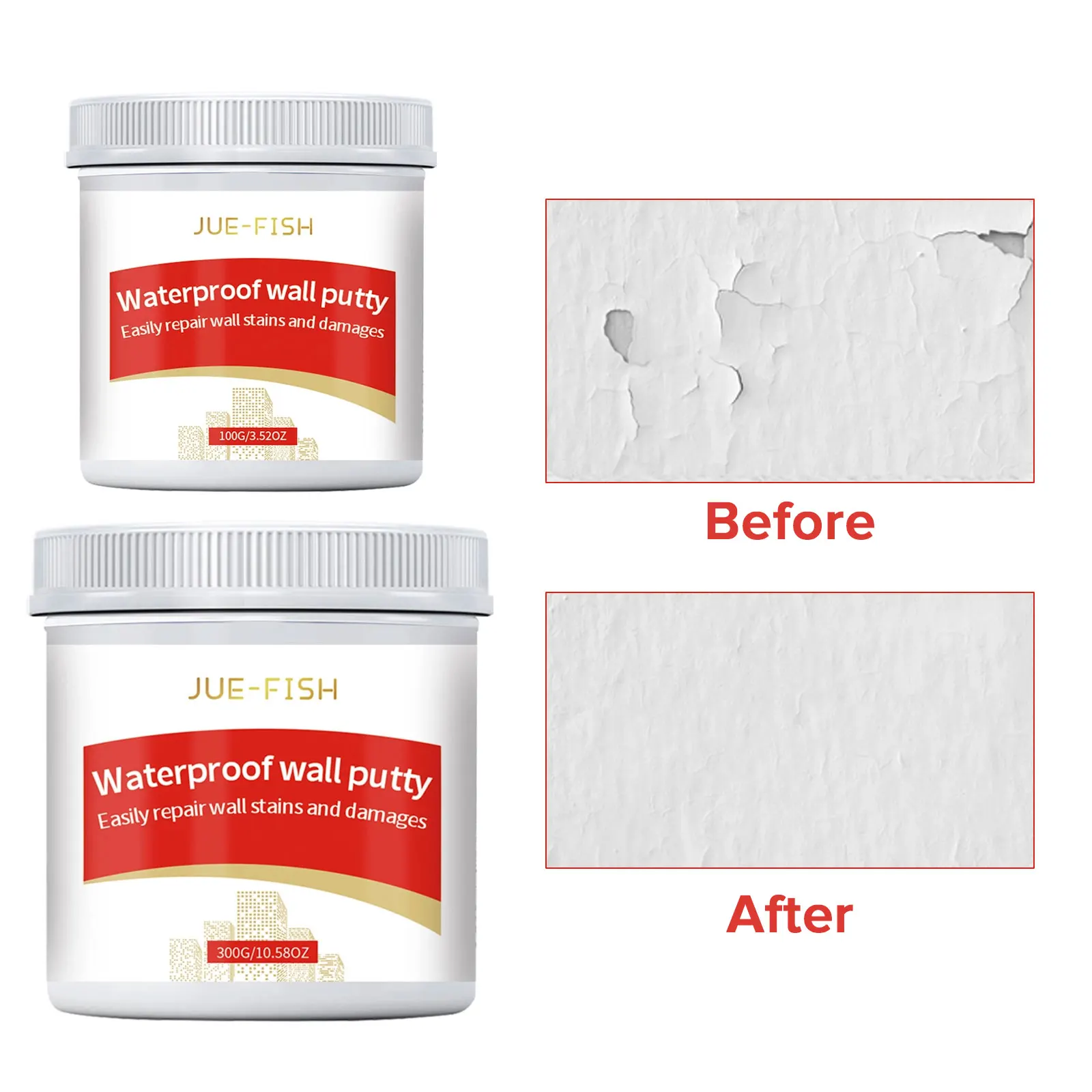 Wall Repair Cream Wall Crack Filling Hole Peeling Graffiti Gap Repair Mouldproof Drywall Plaster Household Wall Mending Agent