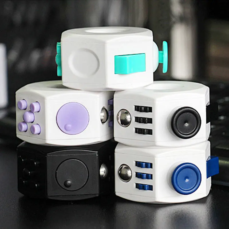 ZK20 Cube Toys Anti Stress  Anxiety Stress Relief Attention Decompression Toy Press Magic Stress Relief Cube For Kids and Adults 3