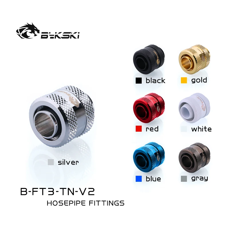 Bykski B-Ft3-Tn-V2, Raccordi G1/4 "3/8" Per Tubo Flessibile Od 10X13Mm, Accessori Per Il Raffreddamento Ad Acqua Pc Multi Colori