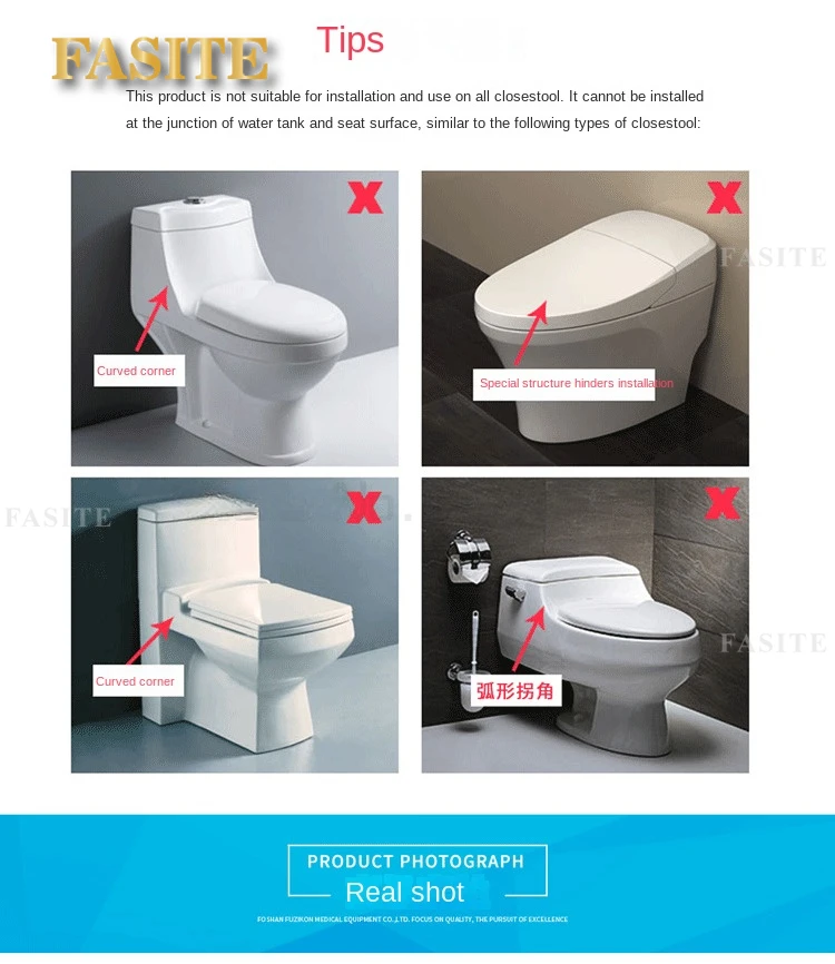 Description Picture 4 of itemAdjustable Toilet Safety Rails Bathroom Accessories AntiSlip Frame Rack Shower Grab Bar Elderly Pregnant Support Handrail