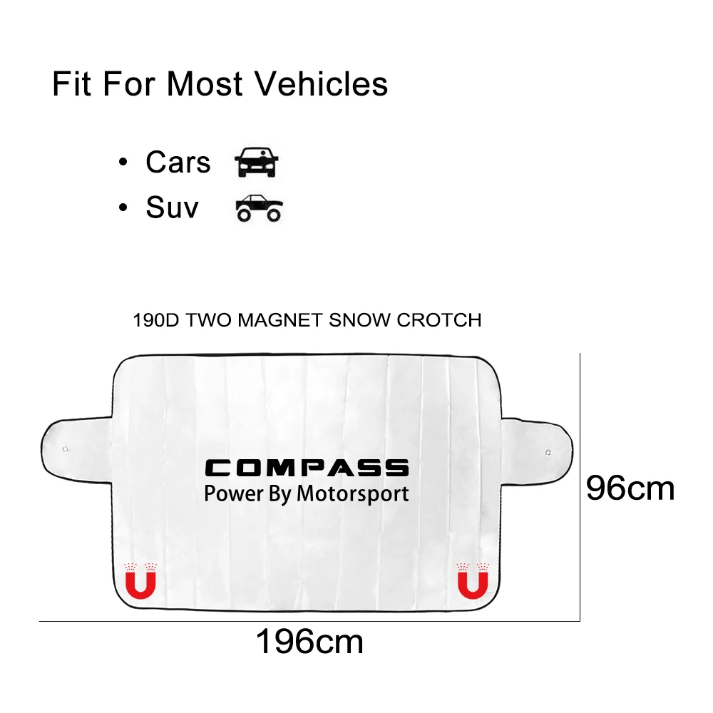 Car Windshield Sunshade Cover Front Windscreen Anti UV Protector Accessories For Jeep Compass Trailhawk Limited 4x4 MK49 MP SUV