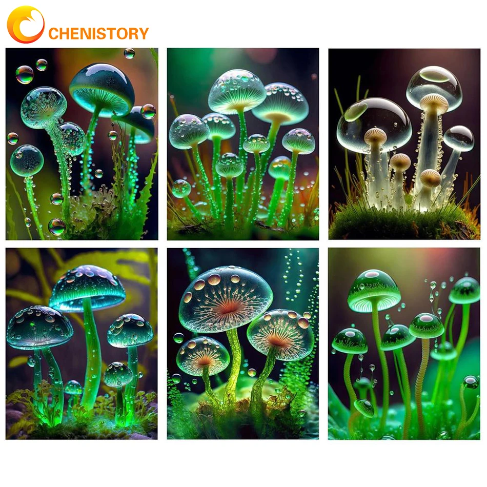 

Набор для рисования по номерам на холсте пейзаж, с зеленым пейзажем