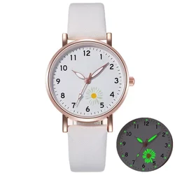 Luminous Watches for Women Reloj Mujer Retro Female Watch Montre Femme Ladies Back Light Leather Strap Quartz Wristwatches