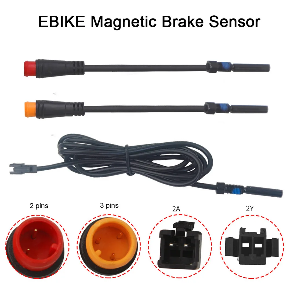 Ebike Brake Magnetic Sensor Wire Magnetic Brake Sensor For Ebike Cut Off Power Brake System 2 / 3 Pin Plug Electric Bicycle Part