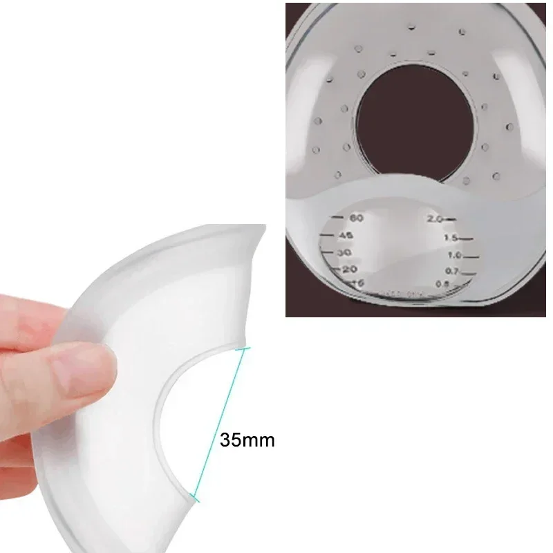 1 Pair Silica Gel Collection Cover Breastmilk Collecter Soft Reusable Nursing Pad Postpartum Suction Nipple Suction Container 2