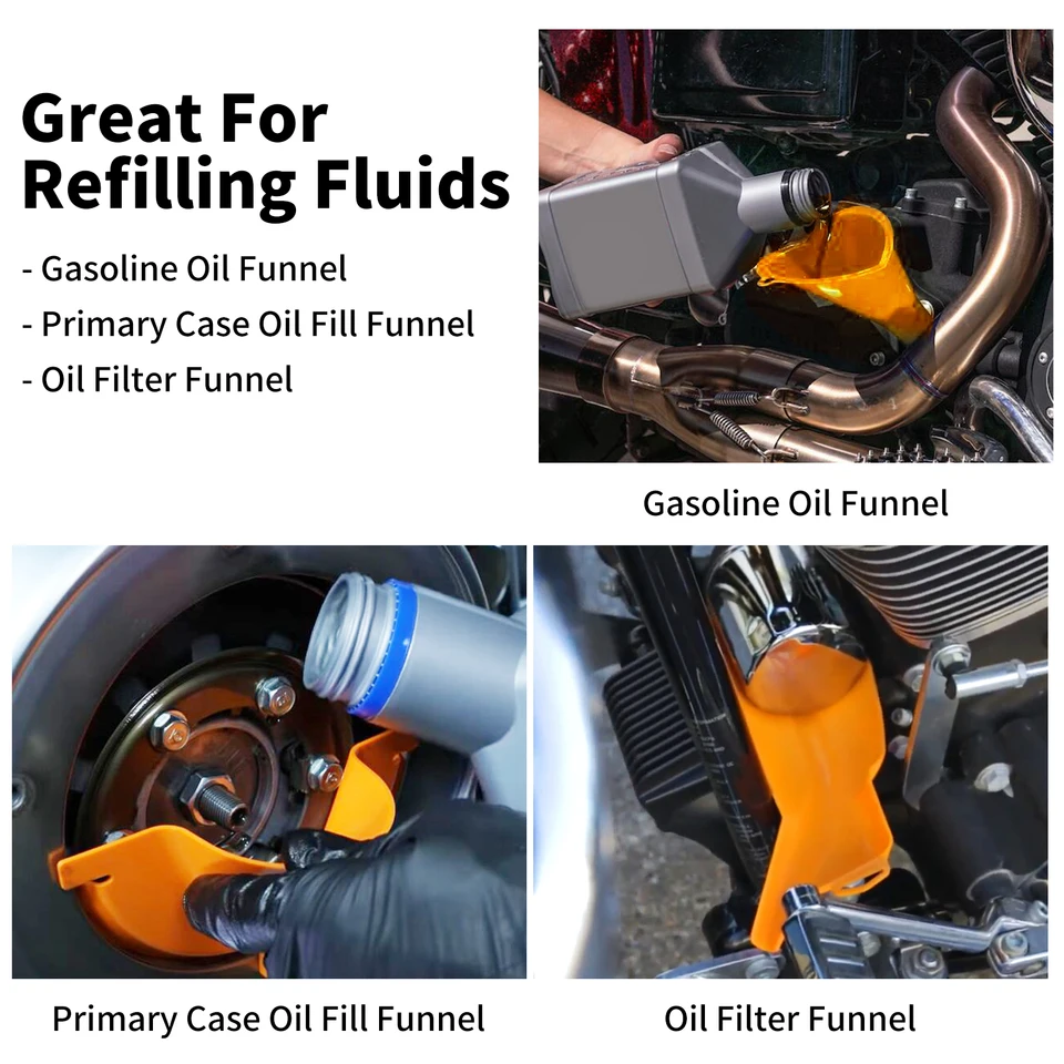 Oil Change Kit Oil Change Tool Kit For Harley, Primary Case Oil Funnel - View #5