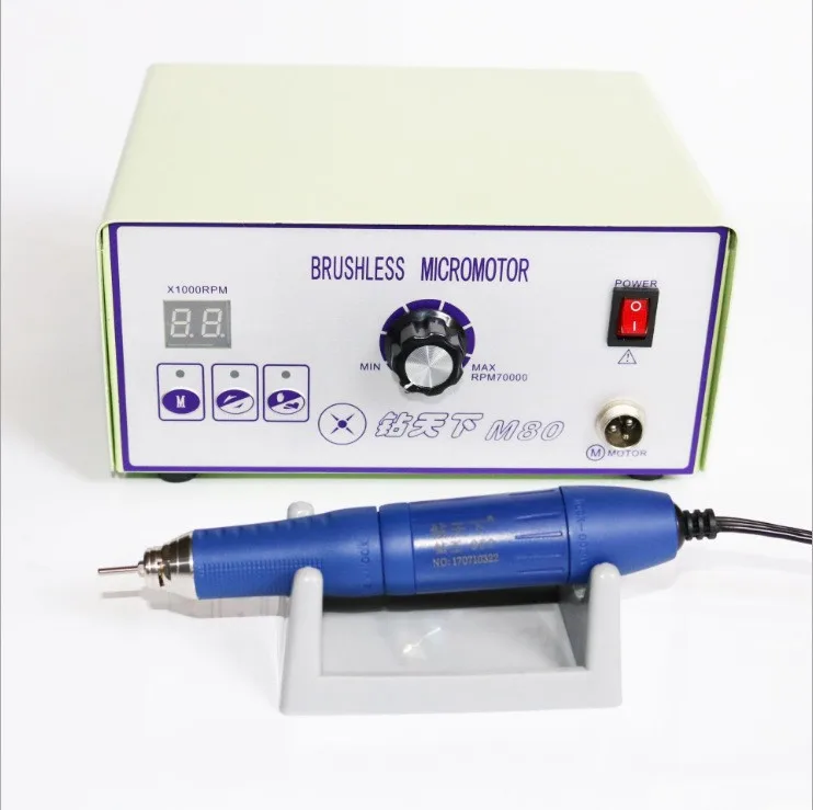 220V Micro Polishing Motor With M80 Handpiece Dental Lab Jewellery Engraving Polishing Machine