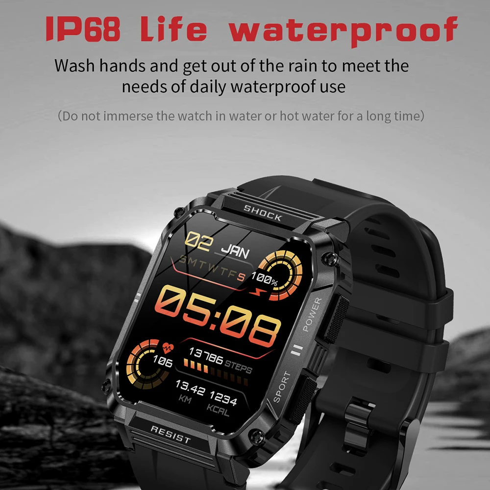 2023 ο ߿ Ʈ ġ IP68  Smartwatch HD 1.95 ġ ߰  ƮϽ ð   