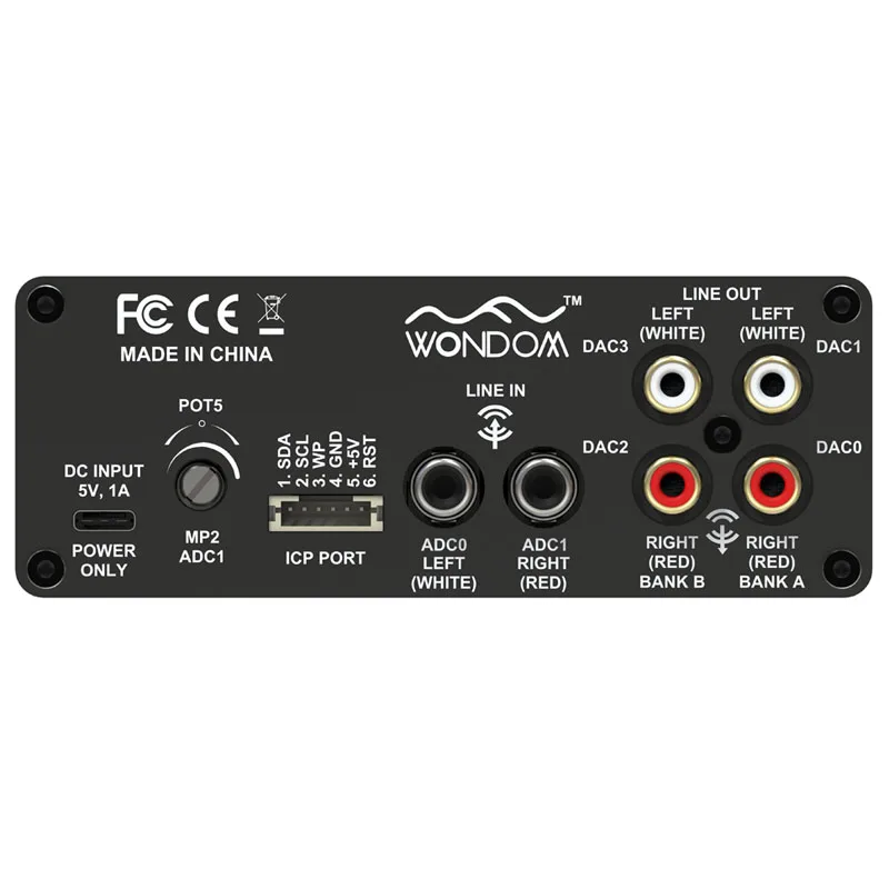 ADAU1701 2.1 4.0 DSP Digital Signal Processing Preamp 2-in 4-out Tone Board Digital Crossover Adjustment With Sigmastudio 2