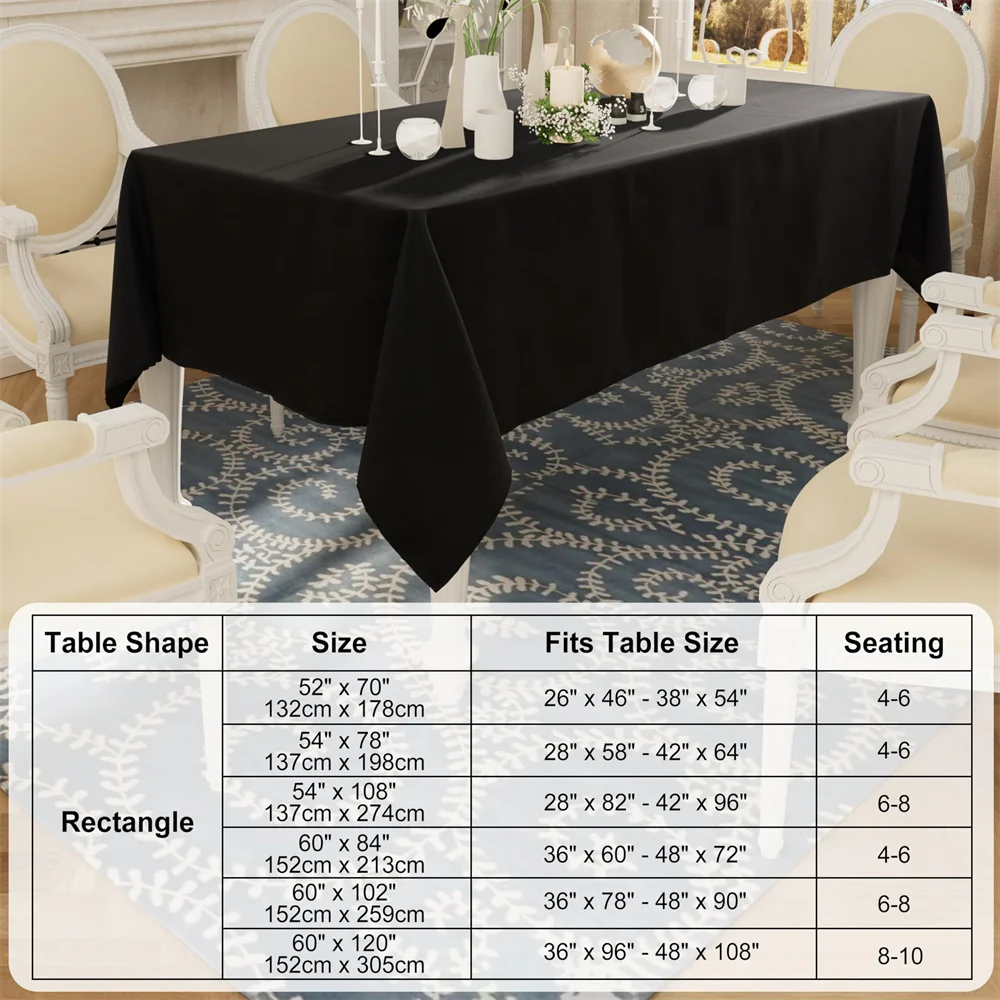 Olanly Rectangle Tablecloth Waterproof Stain Resistant Table Cloth Decorative Washable Fabric Table Cover For Dining Outdoor - Image 5