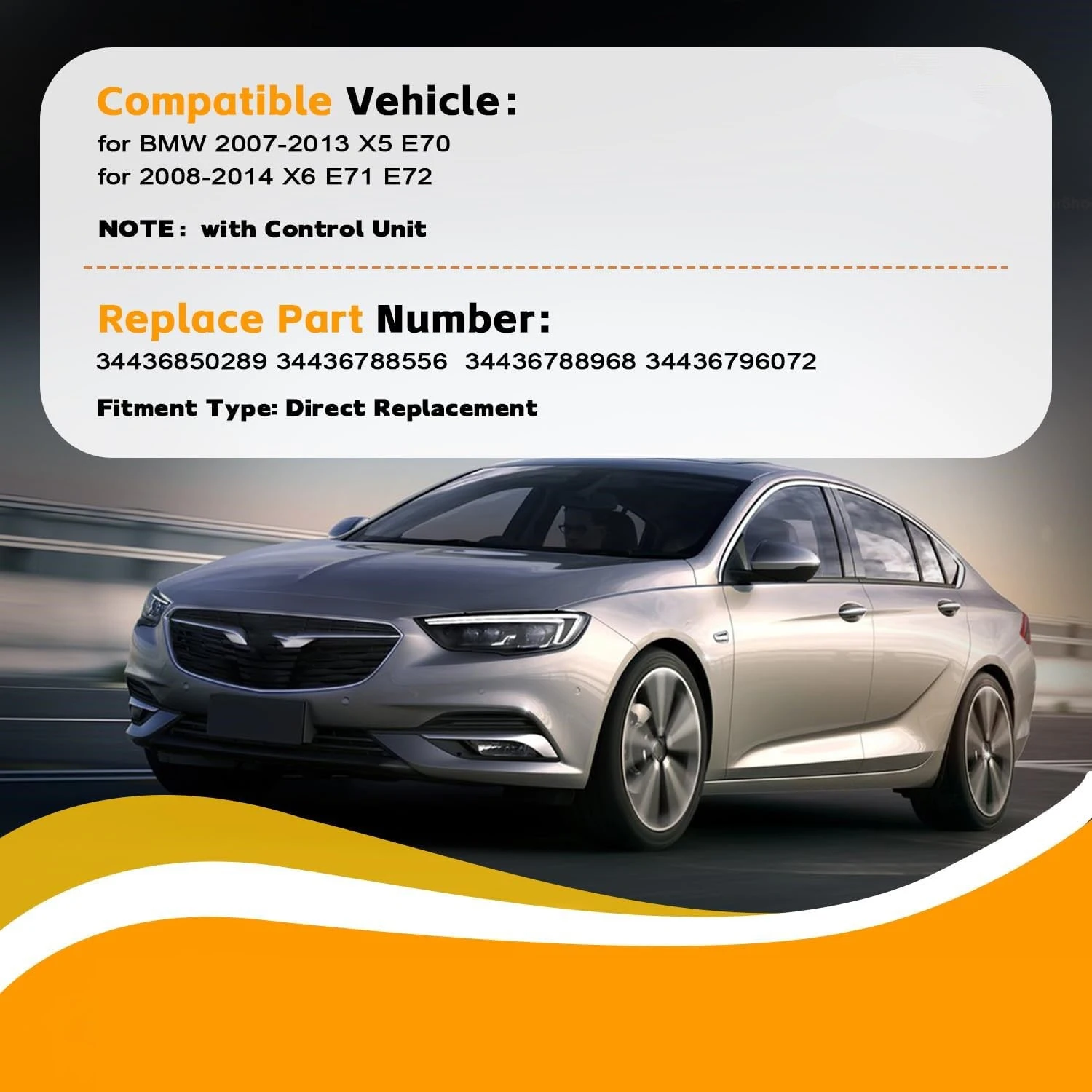 34436850289 34436782205 34436788556 전기 주차 브레이크 핸드 브레이크 액추에이터, BMW 2007-2013 X5 E70 또는 2008-2014 X6 E71 E72