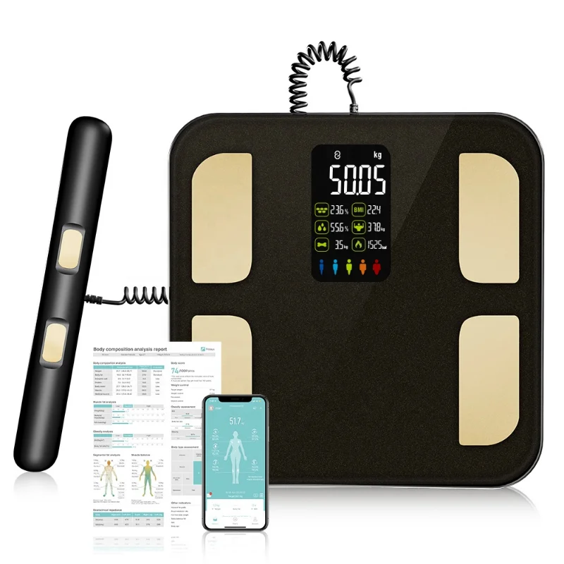 SmartBioimpedanceScale8ElectrodeBMIBodyMassIndexScaleBodyFat