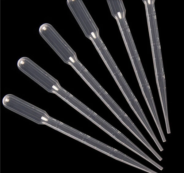 Acheter Pipettes graduées à transfert pratique, fournitures de laboratoire,  compte-gouttes en plastique jetables de 3Ml, 20 pièces/ensemble