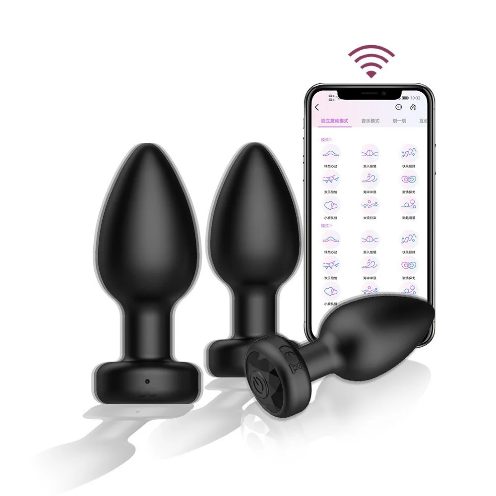 Drahtlose Bluetooth APP Anal Vibrator Butt Plug Dildo Männer Prostata-massagegerät Weibliche Vagina Masturbator Erwachsene Sex Spielzeug für Frauen 1
