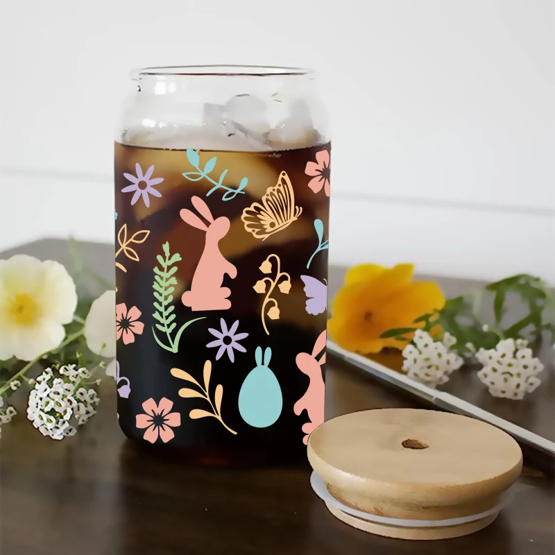 UV DTF Transfer Sticker Easter For The 16oz Libbey Glasses Wraps Bottles Cup Can DIY Waterproof Decals D28638 Dtf Transfer Sticker