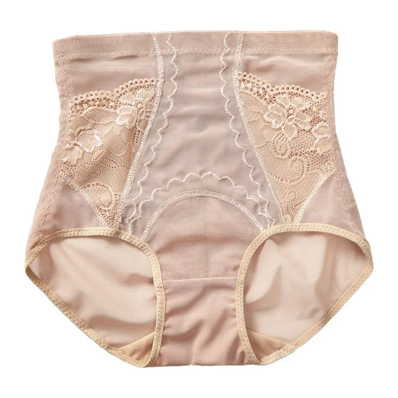 Shapewear Panties Women High Waist Body Shaper Slimming Butt Lifter Shapewear Solid Color Breathable Lace Underwear Tummy Control Panties Hip Pads shapewear panties