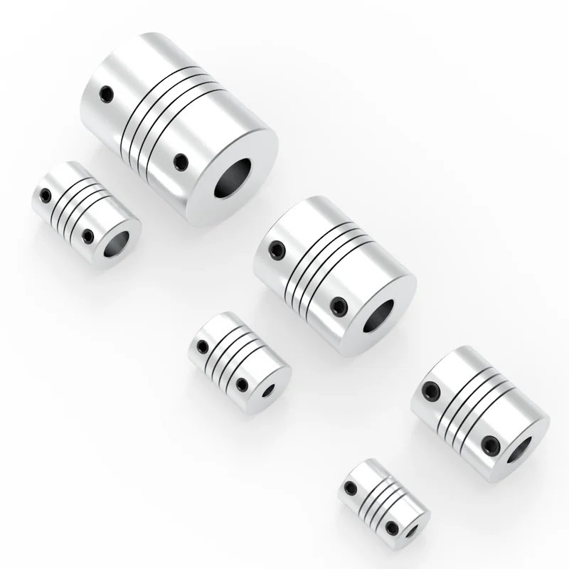 D15L20 2mm 3mm 4mm 5mm 6mm 6.35mm 8mm Aluminum Z Axis Flexible Coupling For Stepper Motor Coupler Shaft Couplings 3D Printer flexible coupling shaft coupler shaft connector