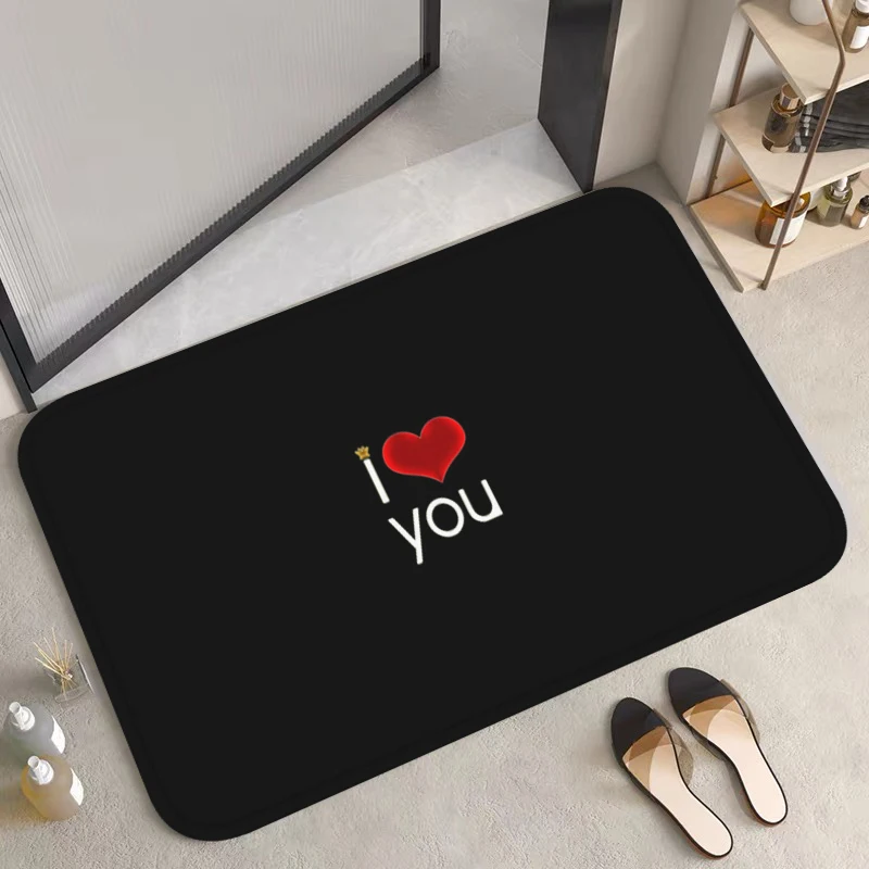 

House Entrance Mat I Love You Home Living Room Rug Carpets Bathroom Carpet Bedroom Mats Custom Rugs Bath Foot Kitchen Prayer