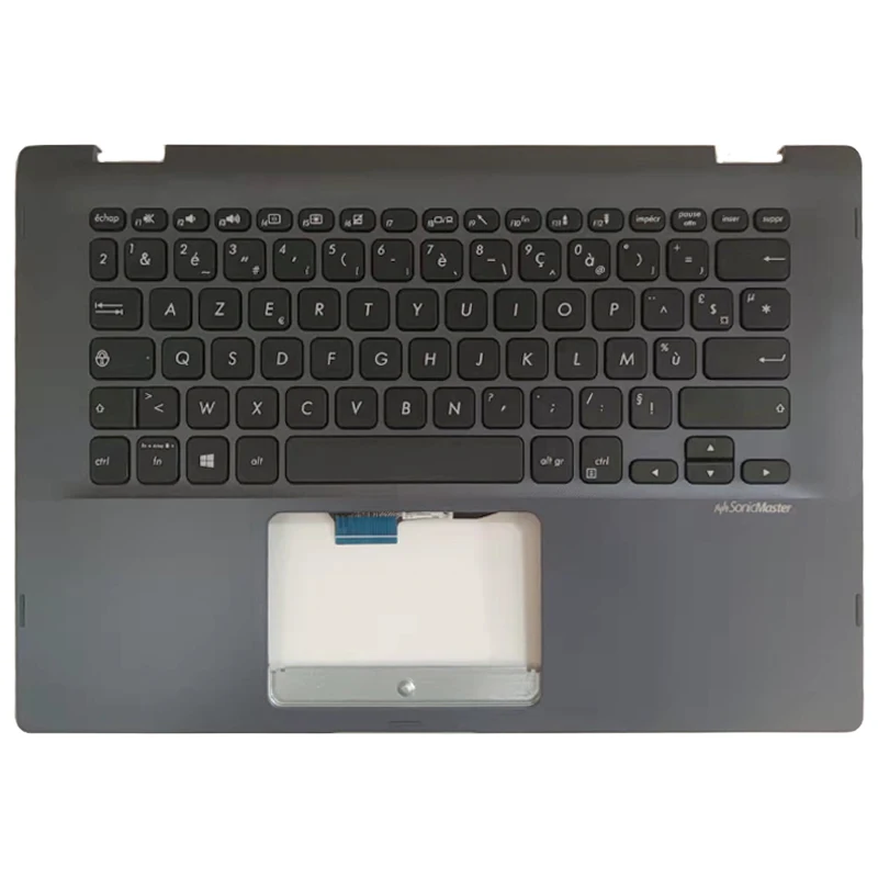 para Asus Vivobook Flip 14 Tp412fa Tp412u fr Replacemen Acessórios do Portátil Apoio de Mãos e Teclado Gery Novo - Imagem 2