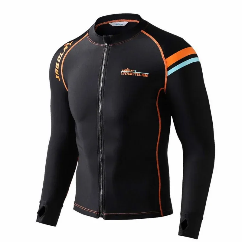 Rash Guard Men Lycra Long Sleeve rash guard suit Surf Swim Swimming Shirt