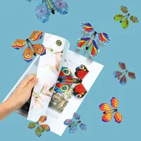 1-10Pcs Magic Wind Up Flying Butterfly in The Book Rubber Band Powered Magic Fairy Flying Toy Great Surpris Gift Party Favor 2