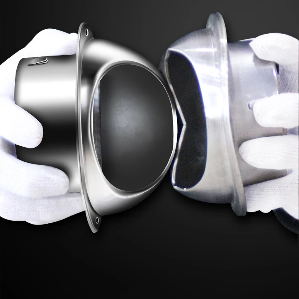 Stainless Steel Round Bull Nosed External Extractor Vent Outlet For Ducting Ventilation Universal Exhaust Fresh Air Net Cover