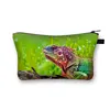 3D Crested Gecko / Bearded Dragon Print Cosmetic Case Women Pet Reptile Lizard Toiletries Bags Casual Lipstick Makeup Bags Gift 3
