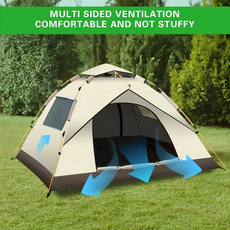 Camping Tent Outdoor Folding Portable Waterproof Automatic Setup For Beach Picnic Barbecue