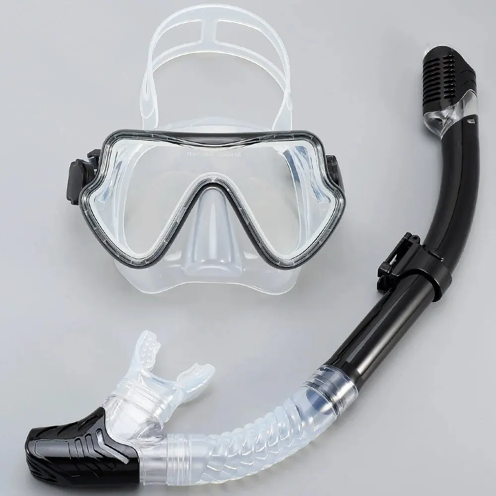Panoramic View Tempered Glass Diving and Snorkeling Set