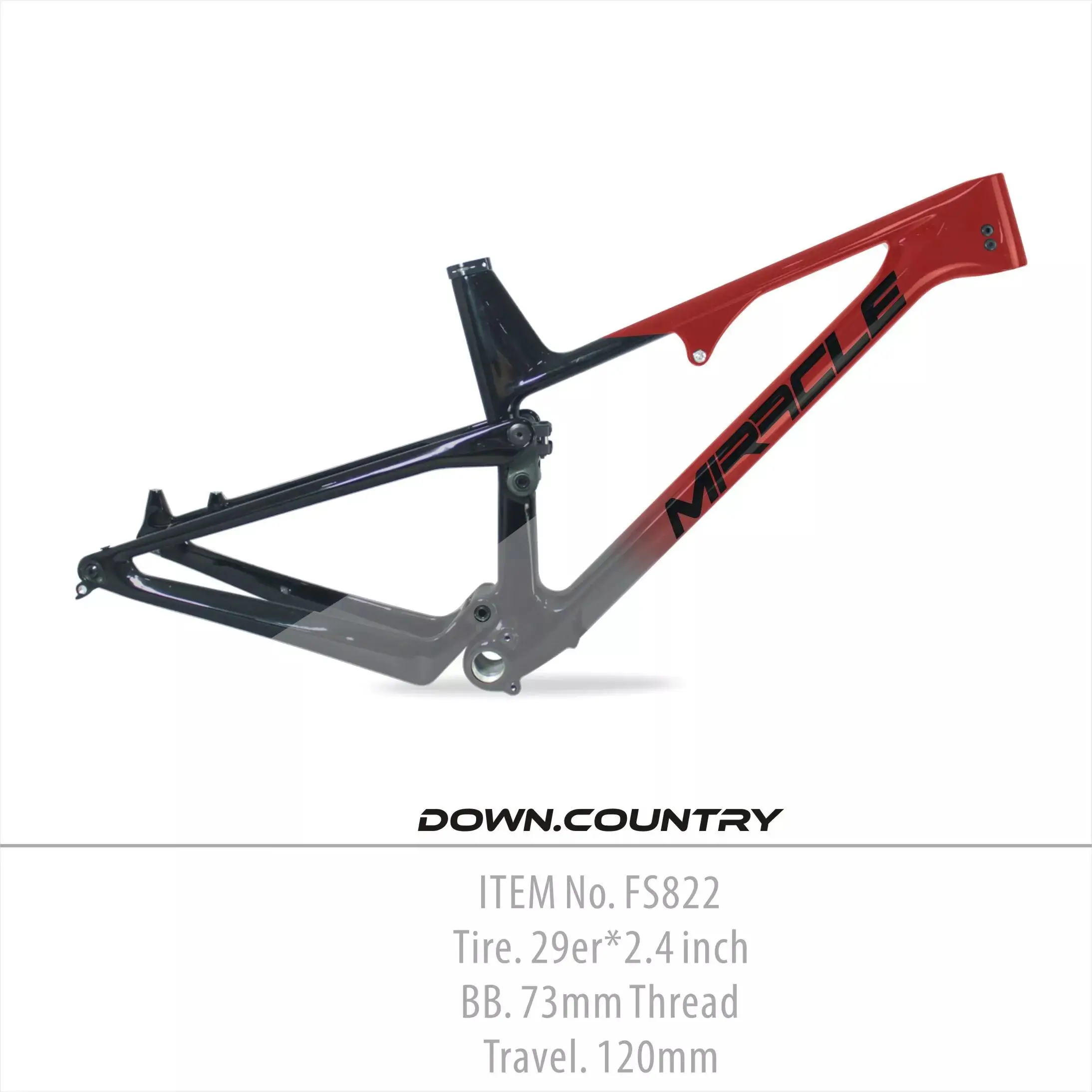 Hot Sales 29 Fully Suspended Cross-country Mountain Bike Frames Carbon Fiber Bike Frames - Bicycle Frame