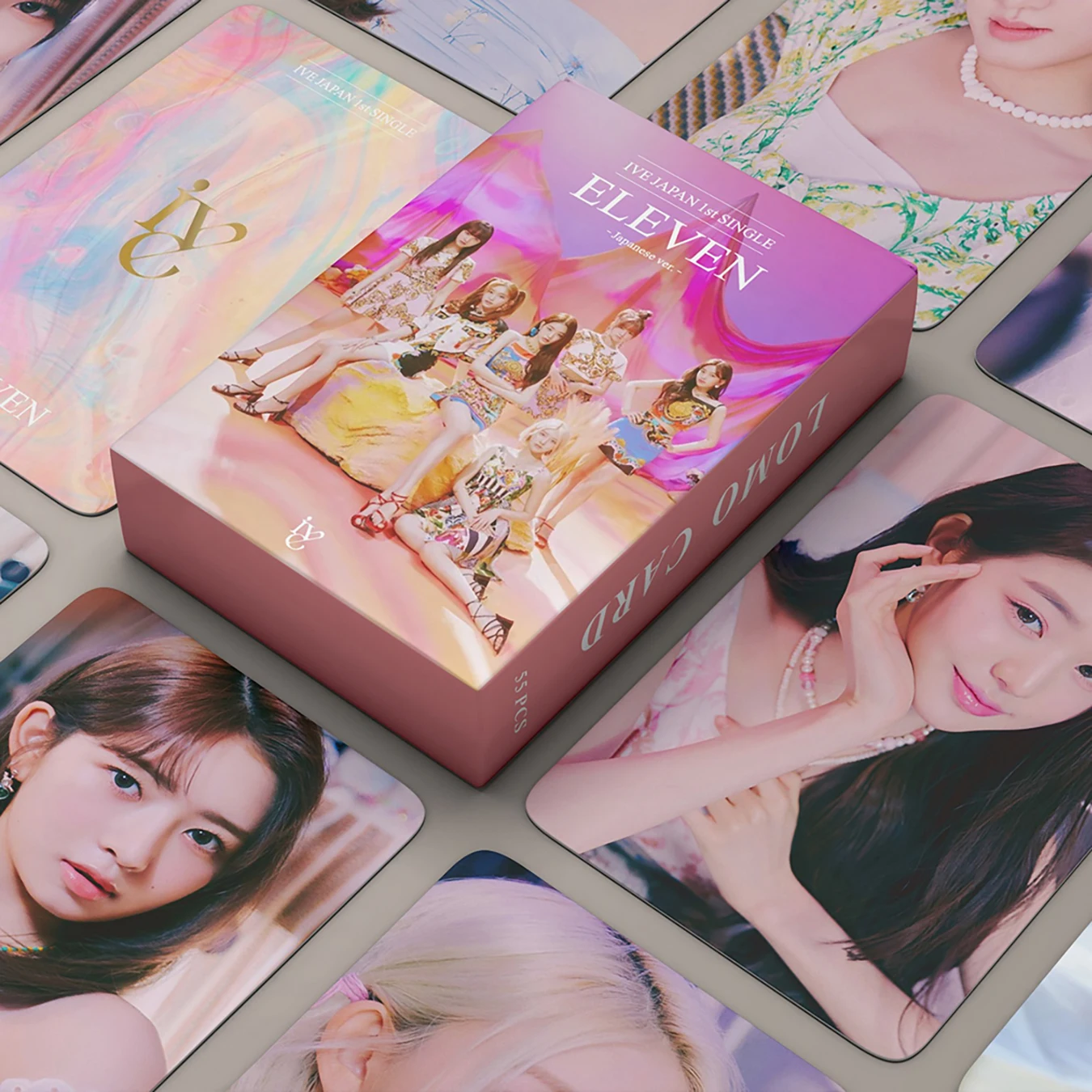 

55pcs/set Kpop IVE GI-DLE LE SSERAFIM ITZY TWICE Kep1er NMIXX STAYC Fromis9 MAMAMOO HO MY GIRL MOMOLAND Lomo Cards Fans Gift