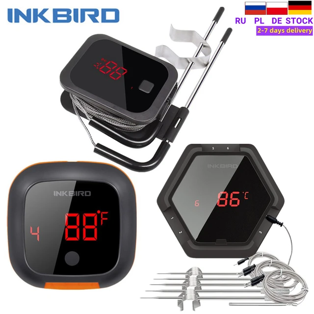 INKBIRD Rechargeable Wireless Bluetooth Grill Thermometer IBT-6XS