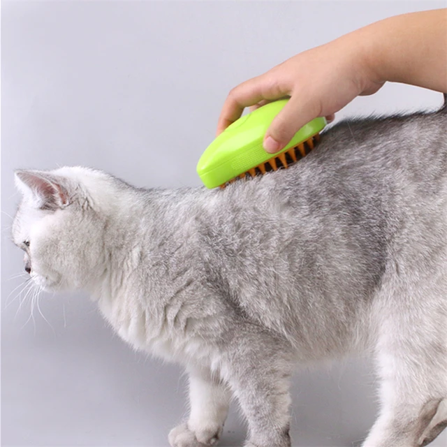 Spazzola per gatti Spray elettrico spazzola per capelli per gatti 3 In 1 spazzola  per cani a vapore per massaggio spazzola per capelli per gatti per  toelettatura per animali domestici per la rimozione