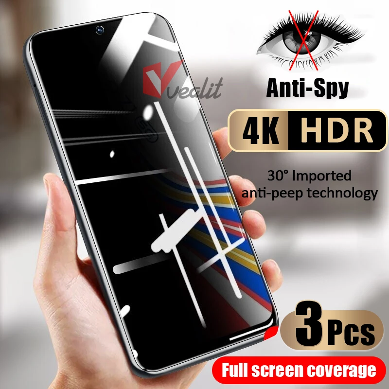 

Anti Spy Privacy Tempered Glass for Xiaomi 11i 11T Pro Poco X3 X4 GT Nfc F4 M3 M4 Screen Protector Redmi Note 11s 10s 9 Glass