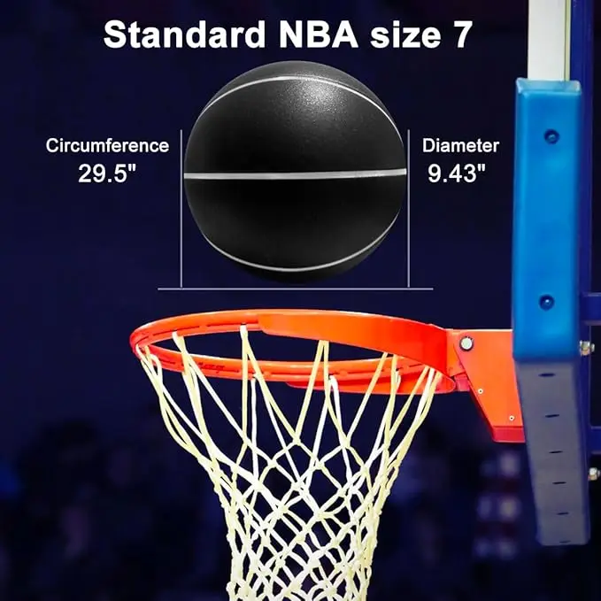 Basketball Balls Grooved Airless Silent Size 7# 6# Men Women Children Indoor Dribble Practice
