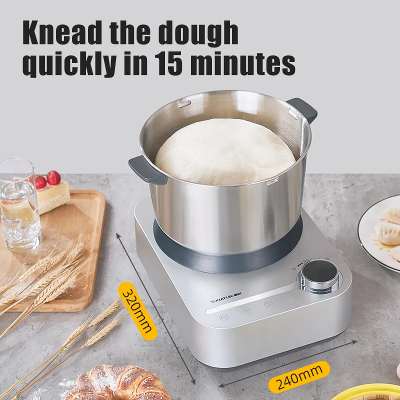 SUNATUR Electric Dough Mixer & Kitchen Mixer Machine, Ideal for Kneading & Mixing Dough, Also Perfect as an Electric Cake Mixer 2